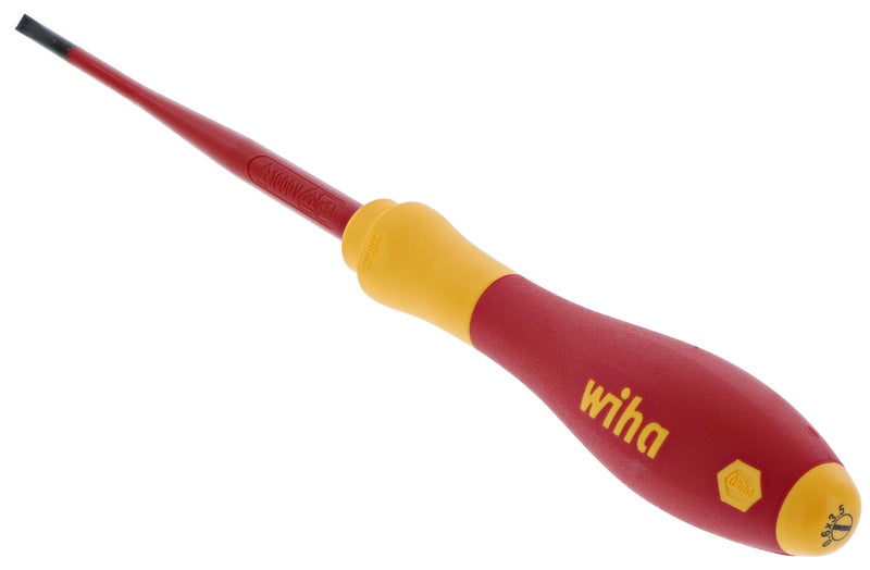 Wiha 32046 Insulated Slimline Slotted Screwdriver 3.5mm x 100mm - Image 2